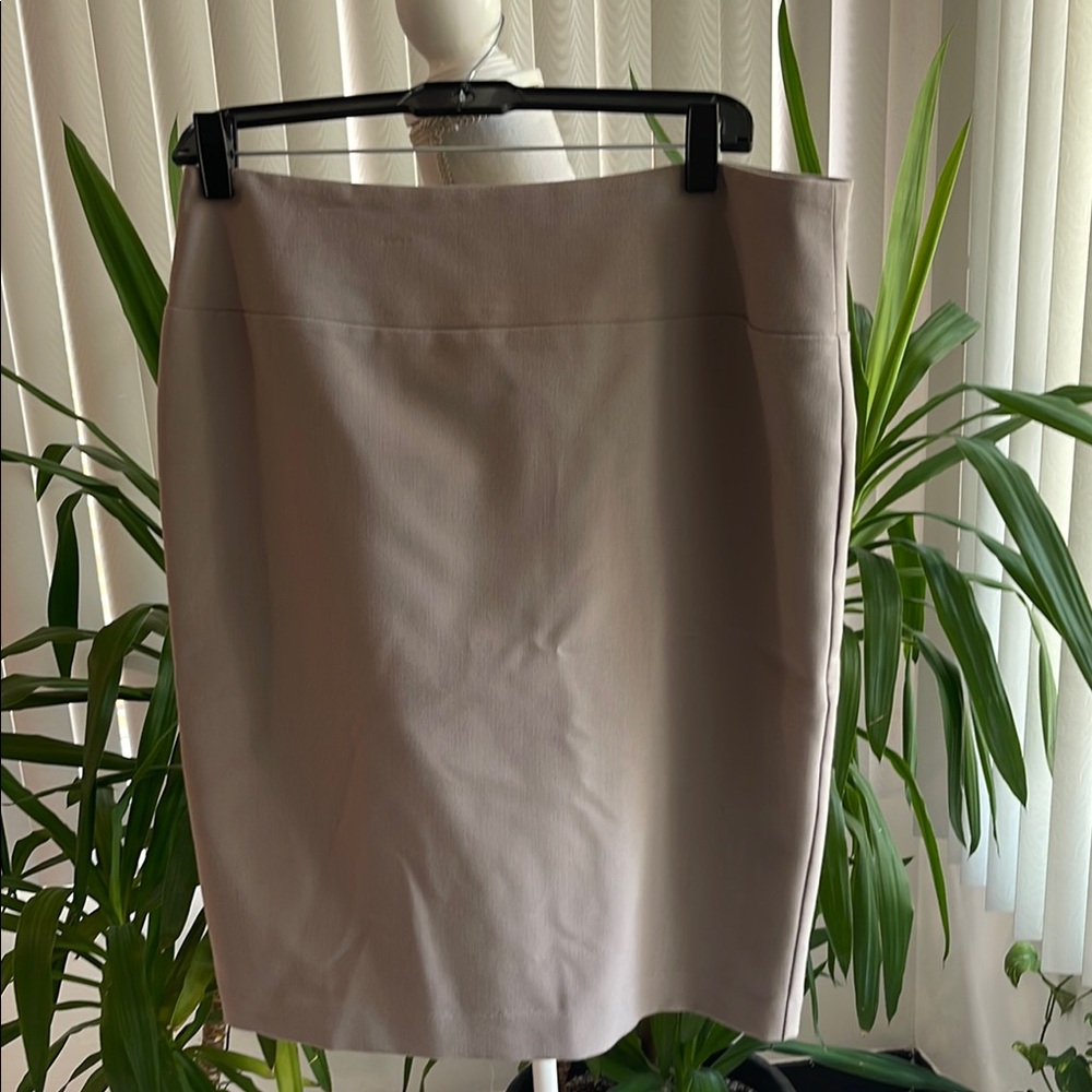 NWT ALFANI Elegant Taupe color pencil Skirt Size 8
